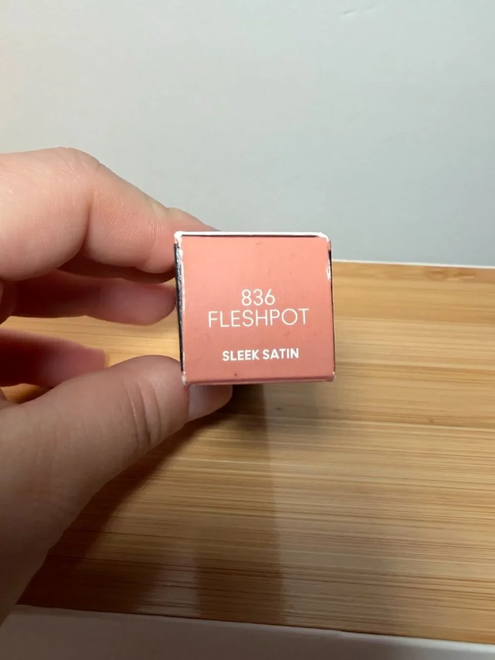 MAC M·A·Cximal Sleek Satin Lipstick Fleshpot 836 Full Size Nude Beige 0.12 oz
